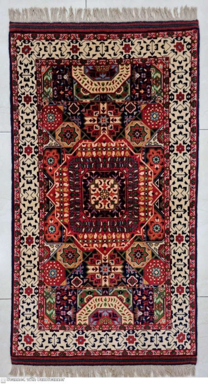 فرش دستباف مدرن-ذرع و نیم-z27316