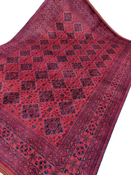 فرش لاکی مدرن طرح قشقایی-نه متری-z37621