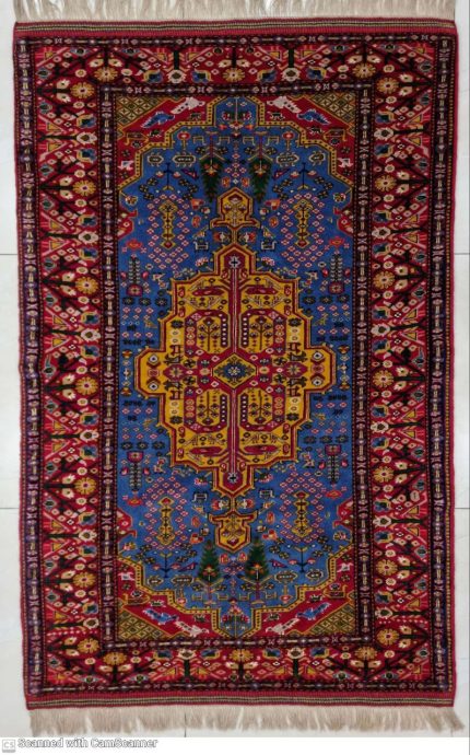 قالی دستباف قشقایی-ذرع و نیم-gh34272