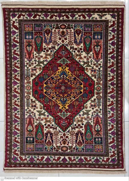 قالی دستباف قشقایی-سایز قالیچه-gh34227